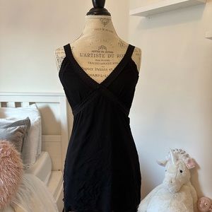 Mini Black Slip Dress